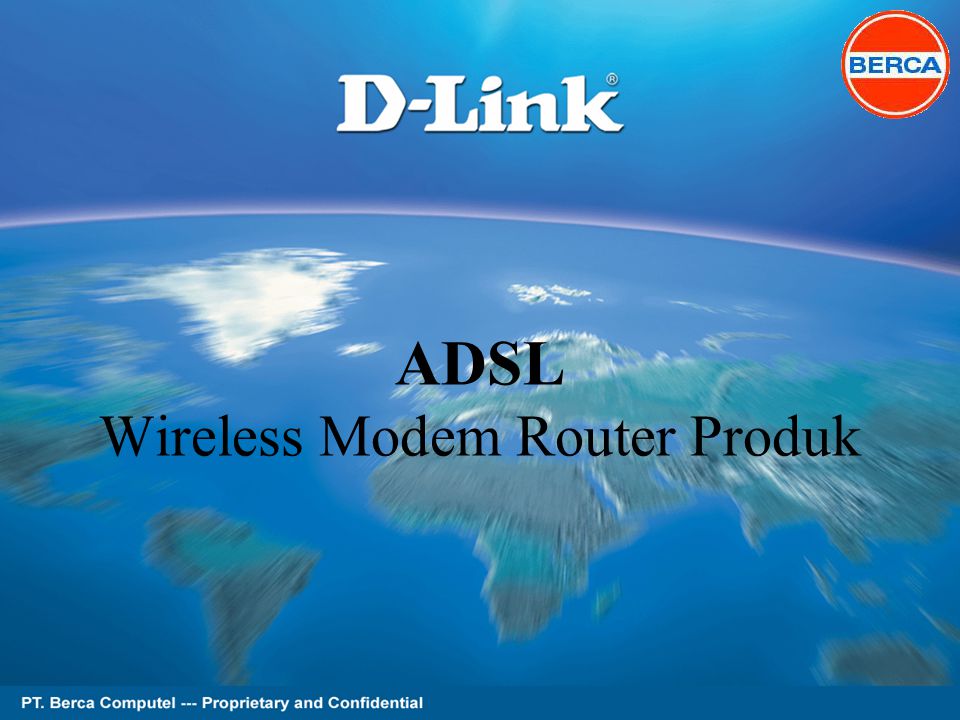 Page 1 of 62 ADSL Wireless Modem Router Produk