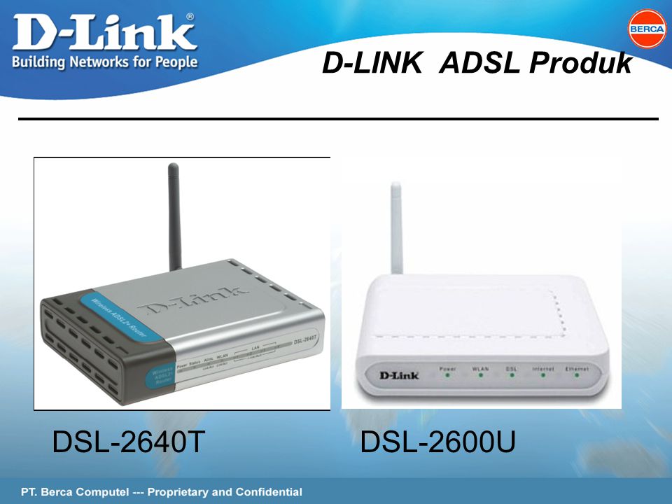 Page 2 of 62 D-LINK ADSL Produk DSL-2640TDSL-2600U