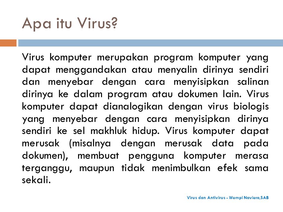 Apa itu Virus.