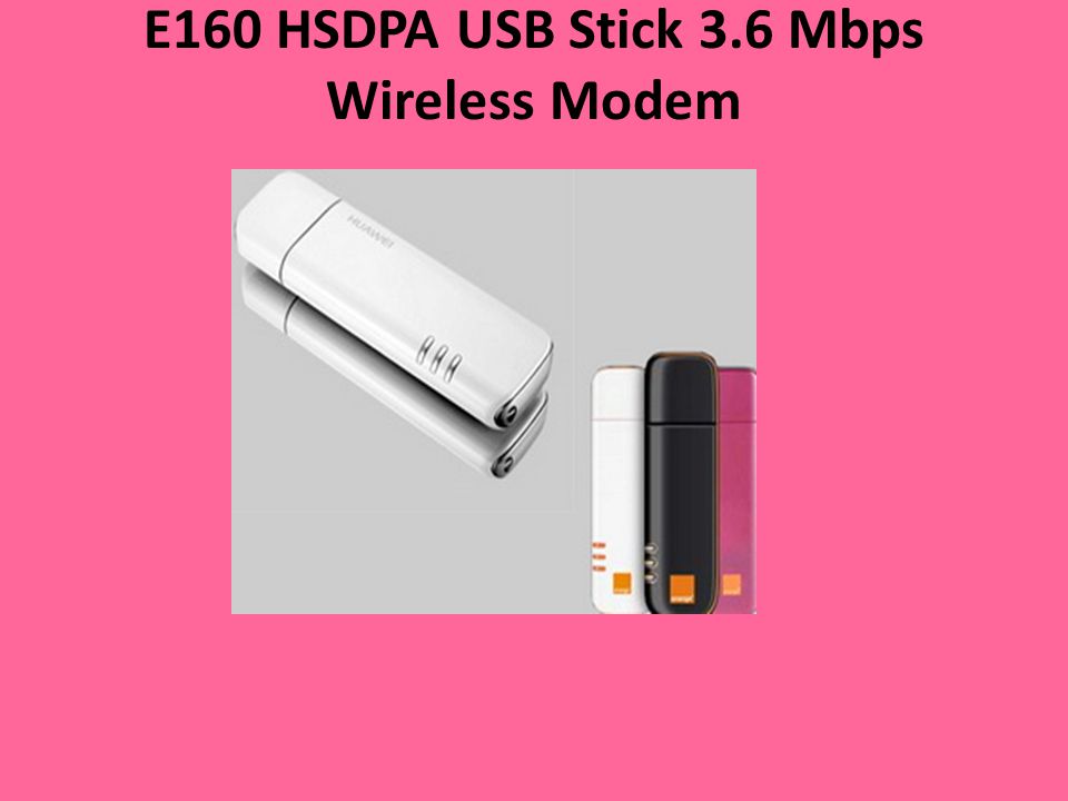 E160 HSDPA USB Stick 3.6 Mbps Wireless Modem
