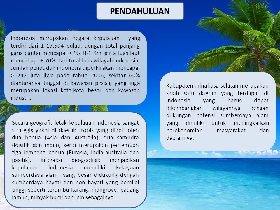 Potensi sumber daya laut di indonesia