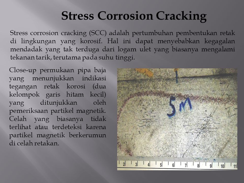 Stress cracking