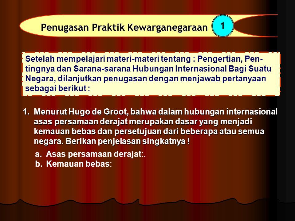 Pertanyaan tentang hubungan internasional