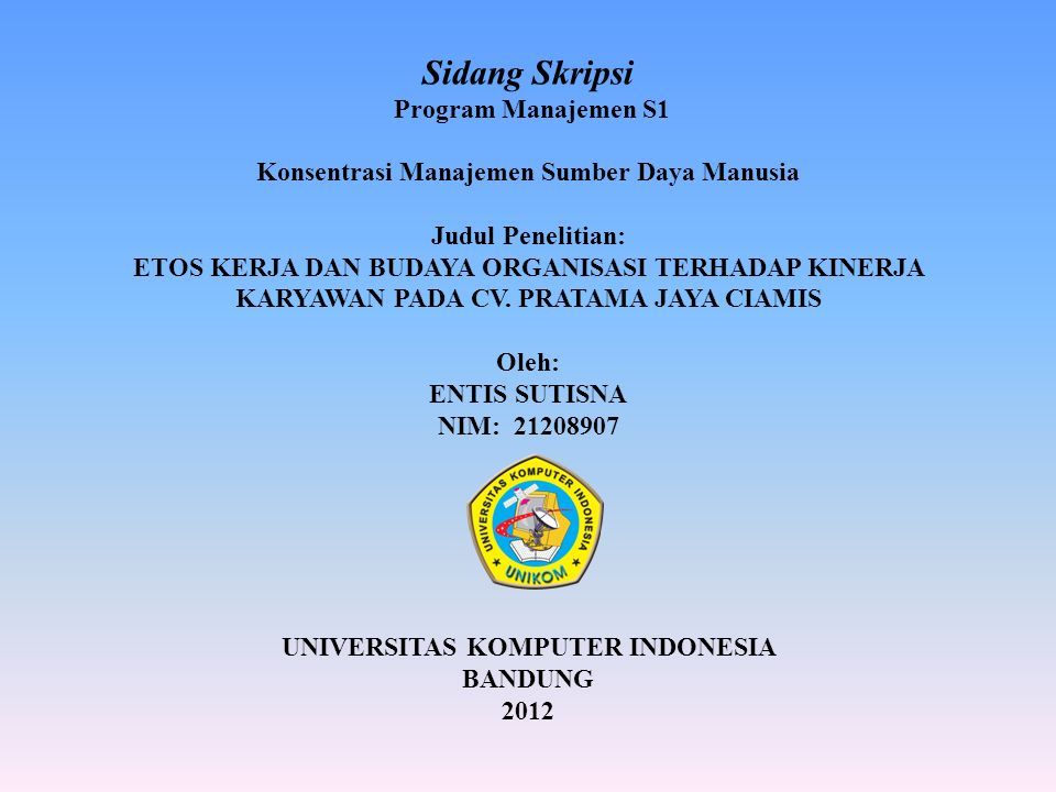Skripsi Manajemen Sumber Daya Manusia Universitas Indonesia