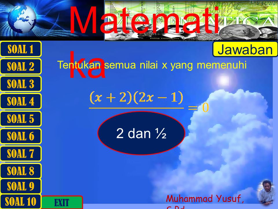 Matemati ka Muhammad Yusuf, S.Pd.