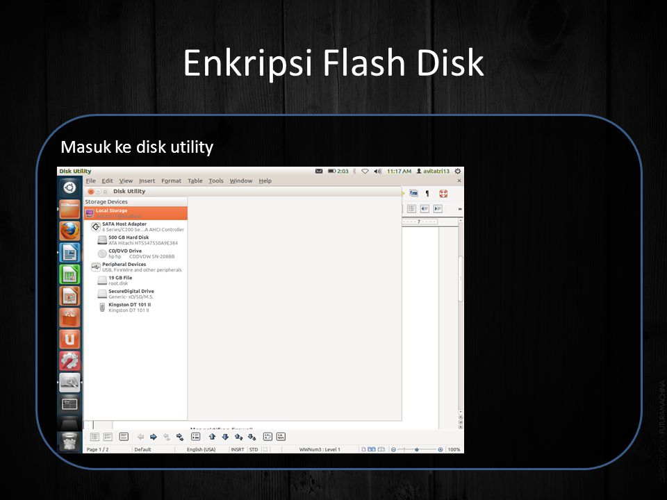 Enkripsi Flash Disk Masuk ke disk utility