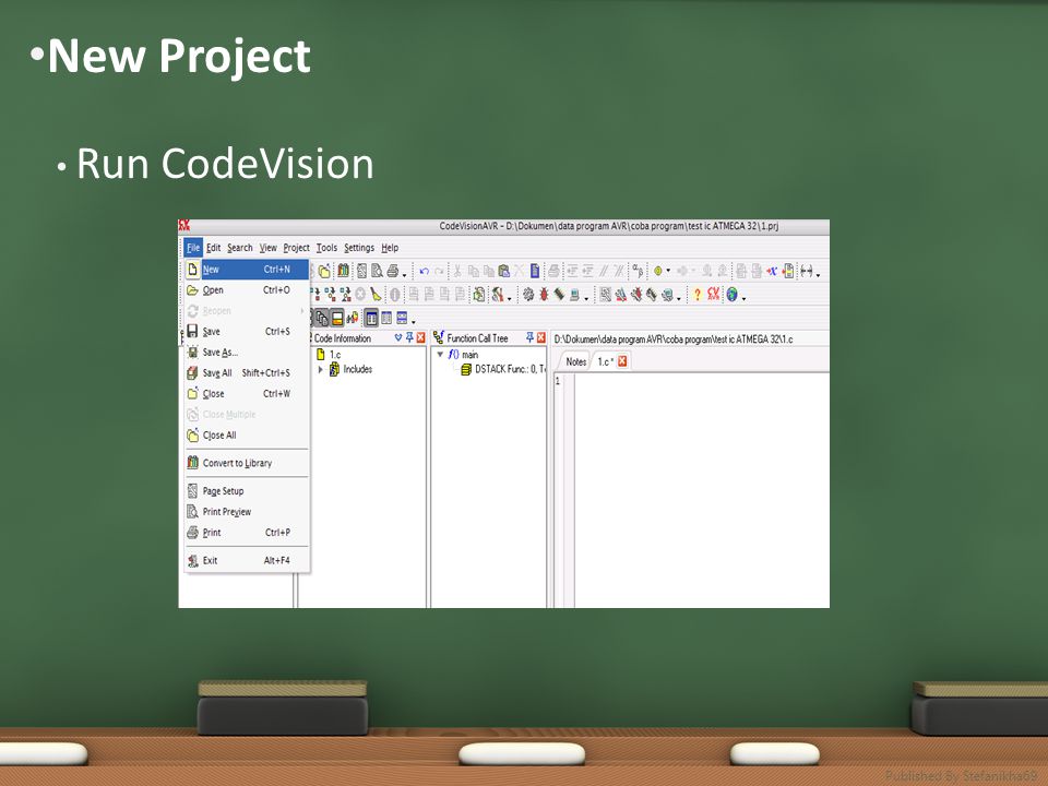 New Project Run CodeVision Published By Stefanikha69