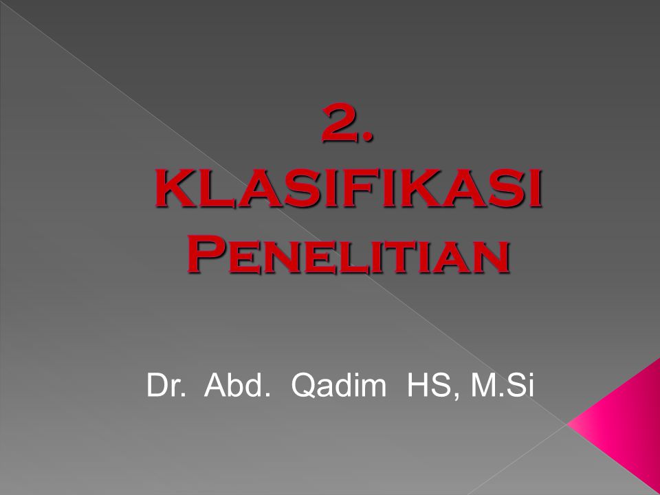 Dr. Abd. Qadim HS, M.Si