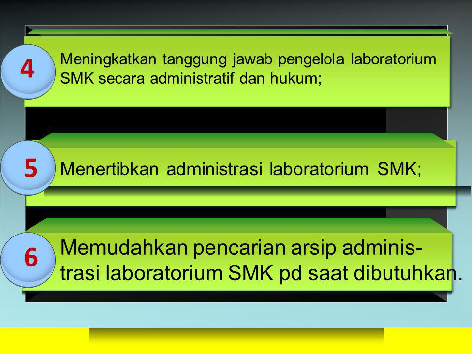 3D BLOCKS Membantu Kepsek dalam memperlancar PBM di laboratorium SMK; Membuat administrasi laboatorium SMK dengan benar, lengkap, dan tepat waktu; Meningkatkan pelayanan terhadap pengguna laboratorium SMK; 1 2 3