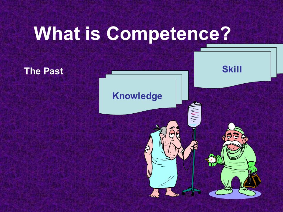 What is Competence Knowledge Skill The Past