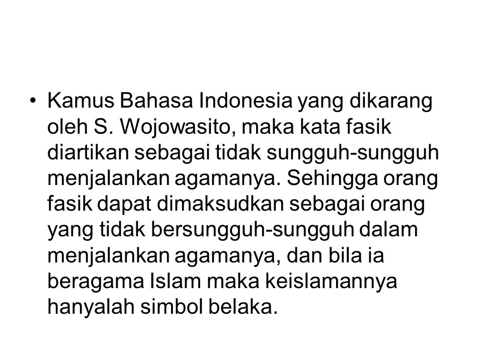 Kamus Bahasa Indonesia yang dikarang oleh S.