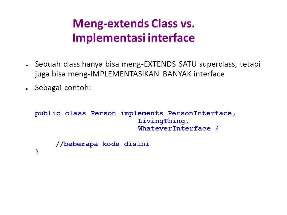 Meng-extends Class vs.