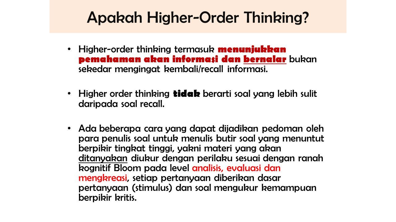 Higher order thought