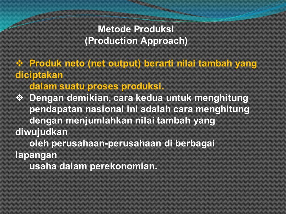 Pendapatan Nasional National Income Pendapatan Nasional Istilah Untuk Menyatakan Nilai Barang Dan Jasa Yang Dihasilkan Dalam Suatu Negara Pendapatan Ppt Download