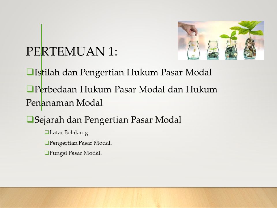 HUKUM PASAR MODAL Fakultas Hukum Universitas Warmadewa PROF. DR ...