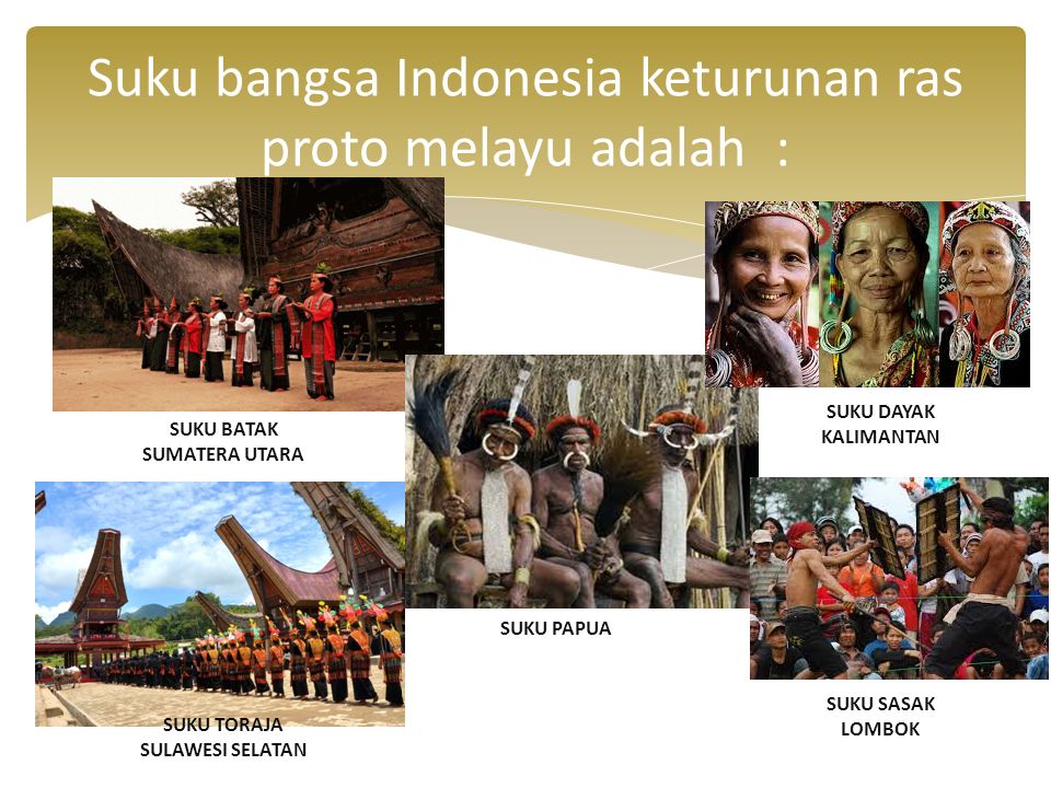 Bangsa indonesia yang termasuk keturunan bangsa deutero melayu adalah ….