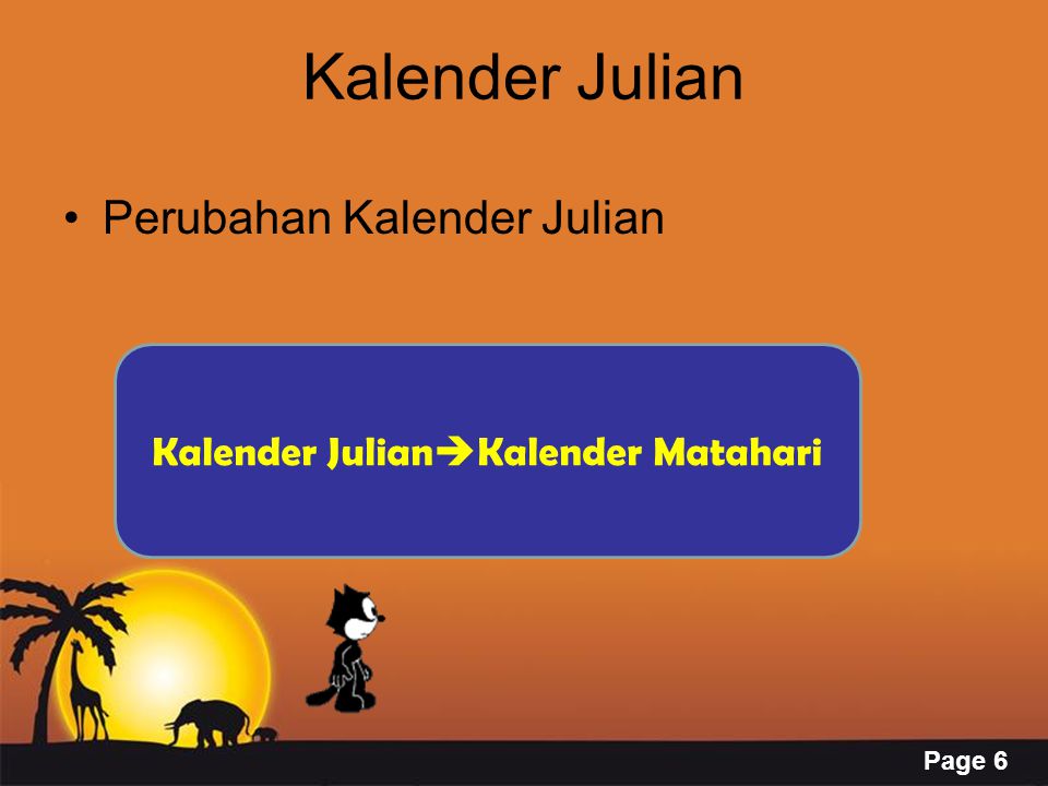 Page 6 Kalender Julian Perubahan Kalender Julian Kalender Julian  Kalender Matahari