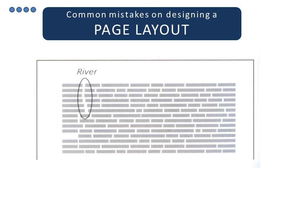 Common mistakes on designing a PAGE LAYOUT