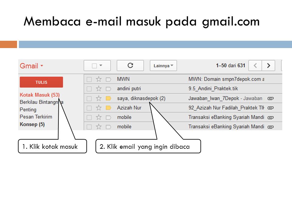 Mengirim dan menerima  pada gmail.com  Buka google.com dan pilih menu gmail.