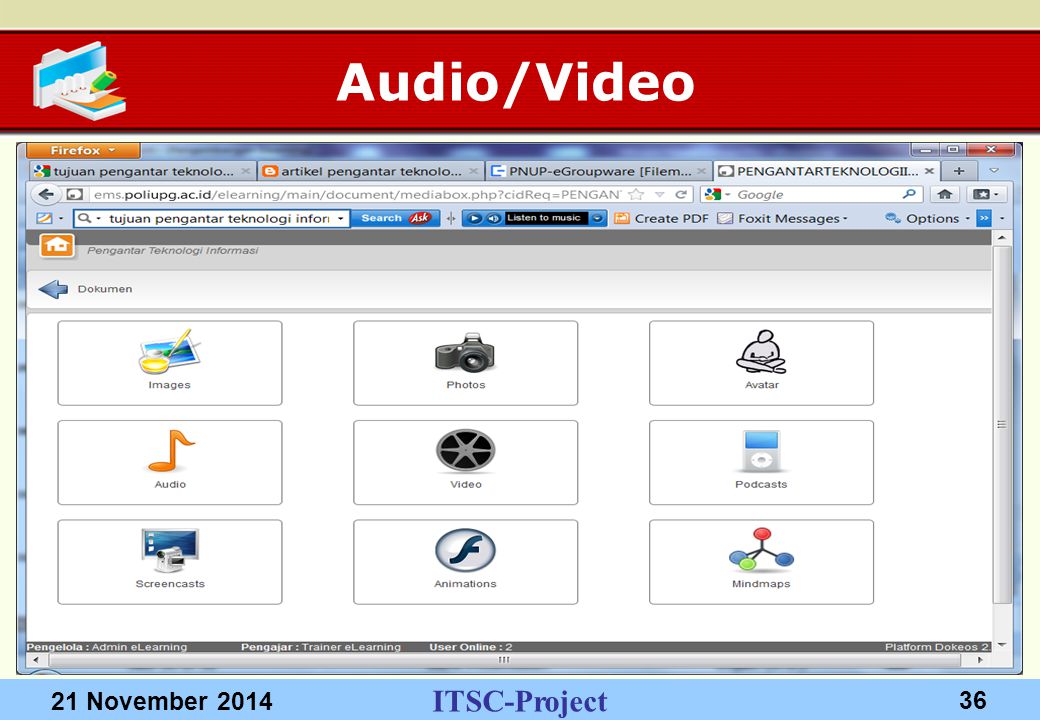 ITSC-Project 21 November Audio/Video