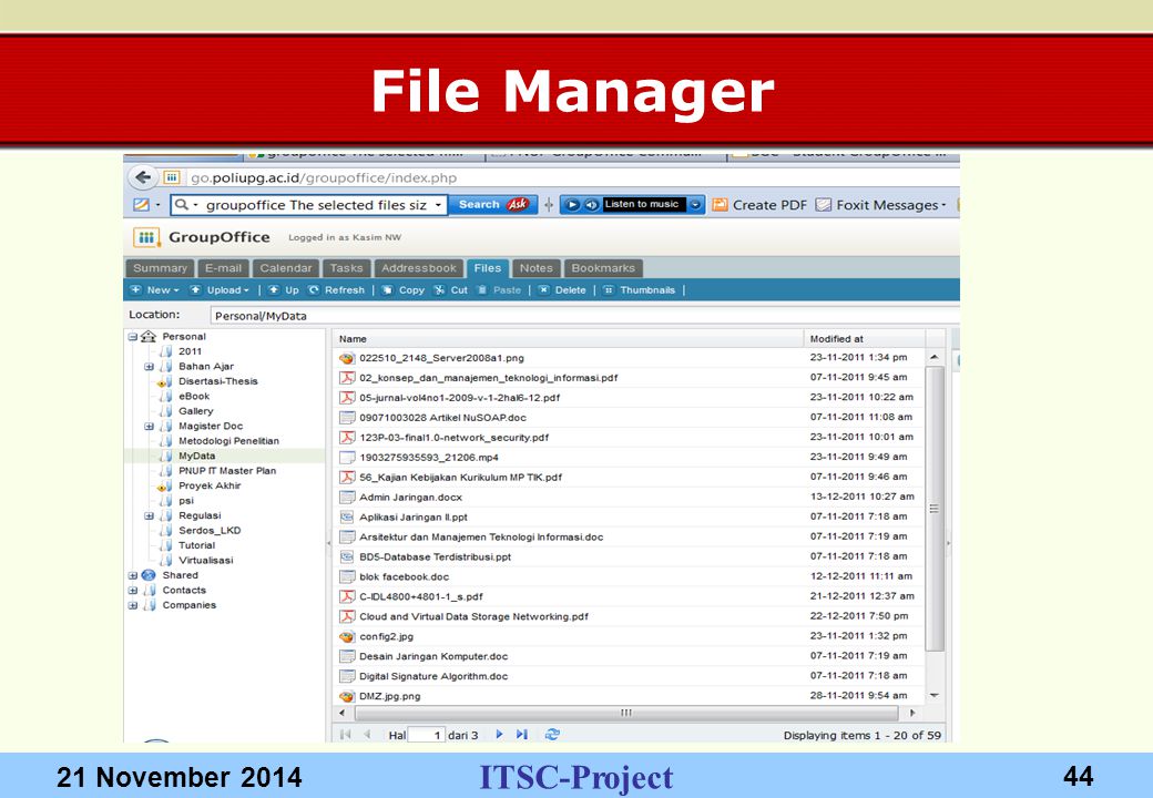 ITSC-Project 21 November File Manager