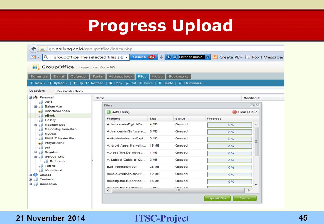 ITSC-Project 21 November Progress Upload