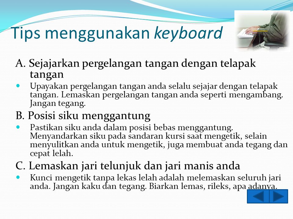 Struktur tombol pada keyboard Typing keysControl keysNumeric Keypad Function keys
