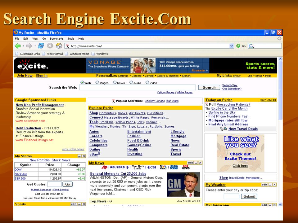 Search Engine Excite.Com