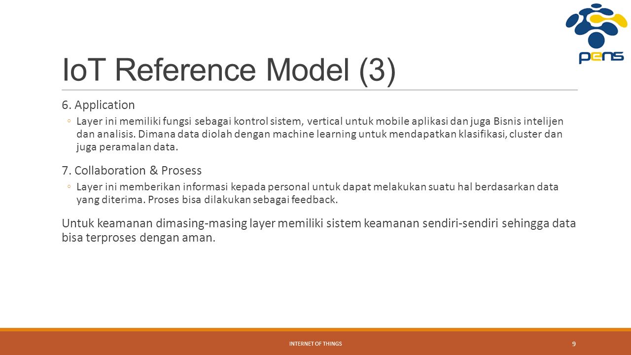 IoT Reference Model (3) 6.