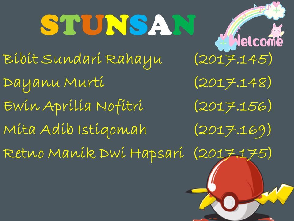 Stunsan Bibit Sundari Rahayu Dayanu Murti Ewin Aprilia Nofitri