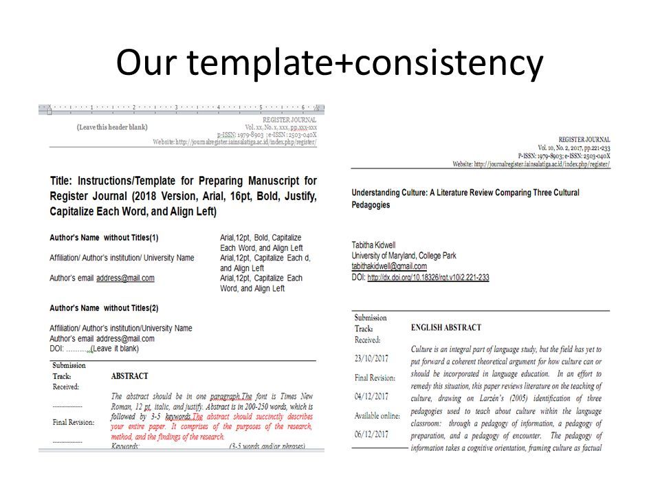 Our template+consistency