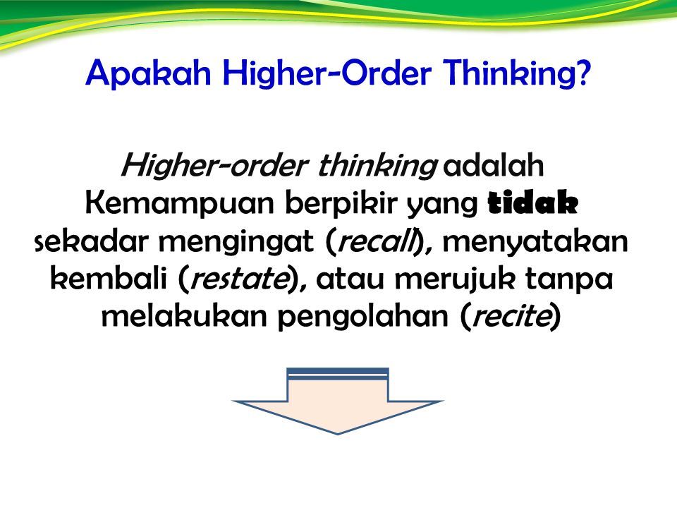 Higher order thought