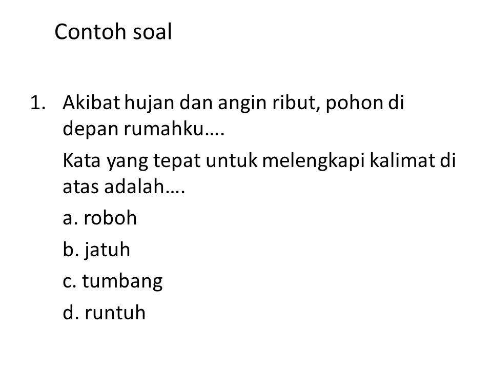 Makna Denotasi Merupakan Makna Kata Yang Sesuai Dengan Makna Yang