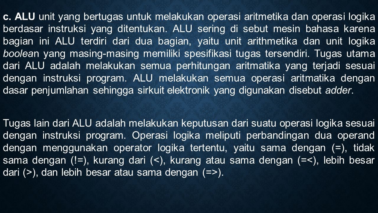 CHAPTER 1 ORGANISASI SISTEM KOMPUTER Yulisman, S.Kom., M.Kom SISTEM ...