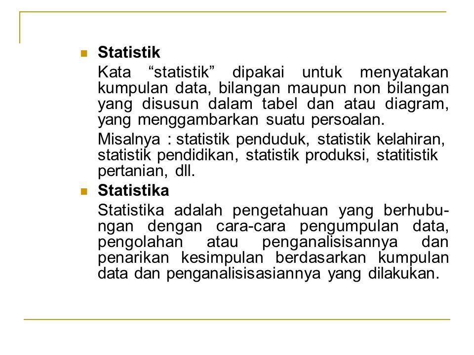 Statistika Dan Probabilitas Rahmat Thaib S Kom M Kom Ppt Download