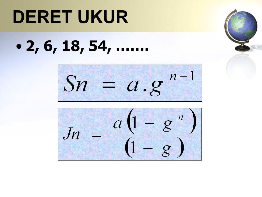 DERET HITUNG & DERET UKUR MATEMATIKA EKONOMI Subianto, SE.,M.Si. - Ppt ...