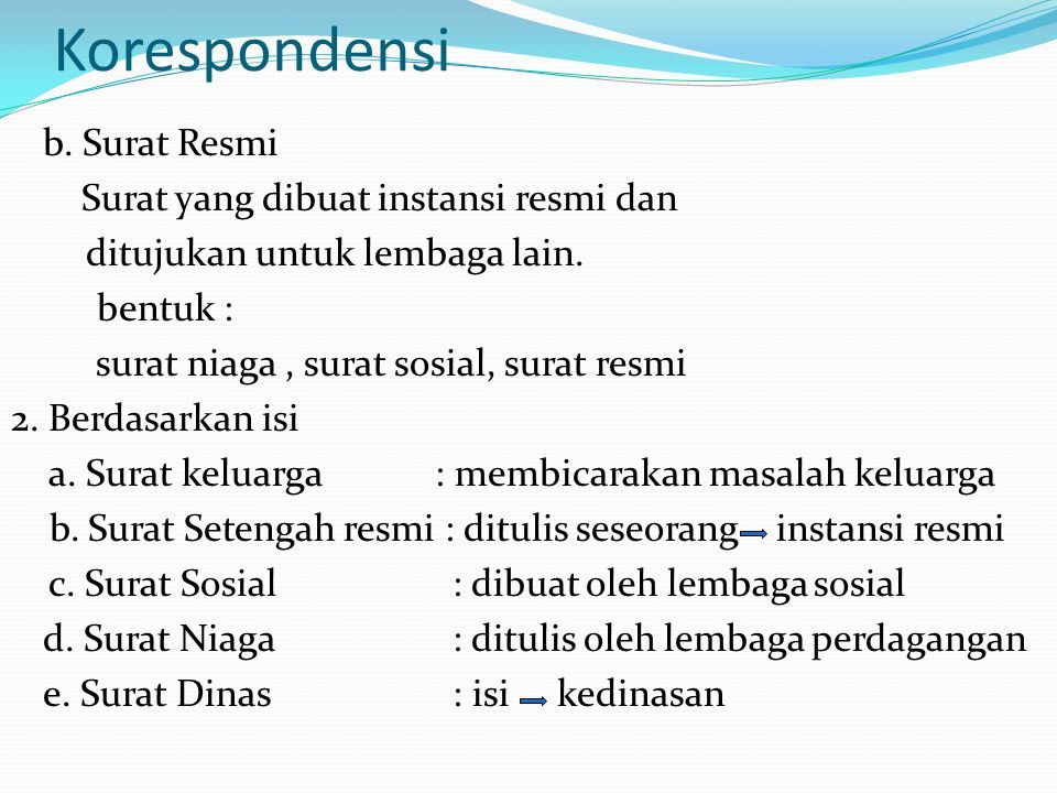 1 Menurut Si Pembuat A Surat Pribadi Surat Yang Dibuat Sesorang Atas Nama Pribadi Bentuk Surat Keluarga Surat Setengah Resmi Kd Bentuk Surat Ppt Download