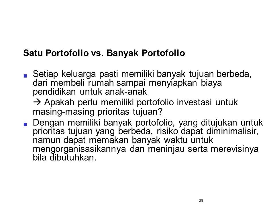 1 KONSEP DASAR INVESTASI. Topik Bahasan Pengertian & Tujuan Investasi ...