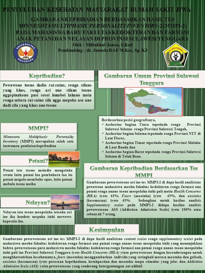 Minnesota Multiphasic Personality Inventory Mmpi Merupakan Salah Satu Instrumen Penilaian Kepribadian Petani Adalah Orang Yang Bekerja Pada Sektor Pertanian Ppt Download