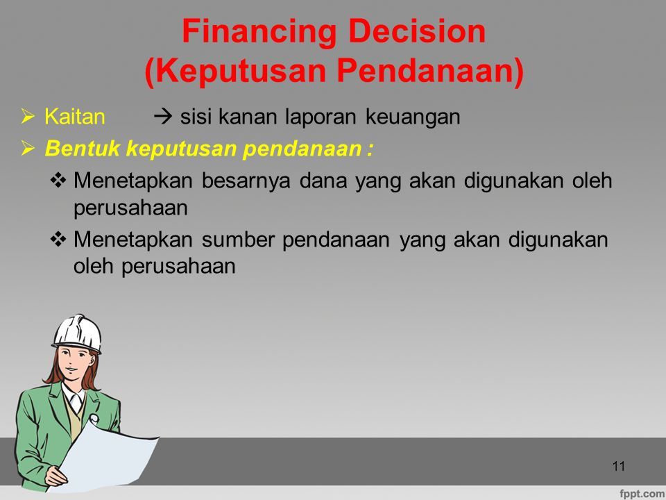 Financing decisions